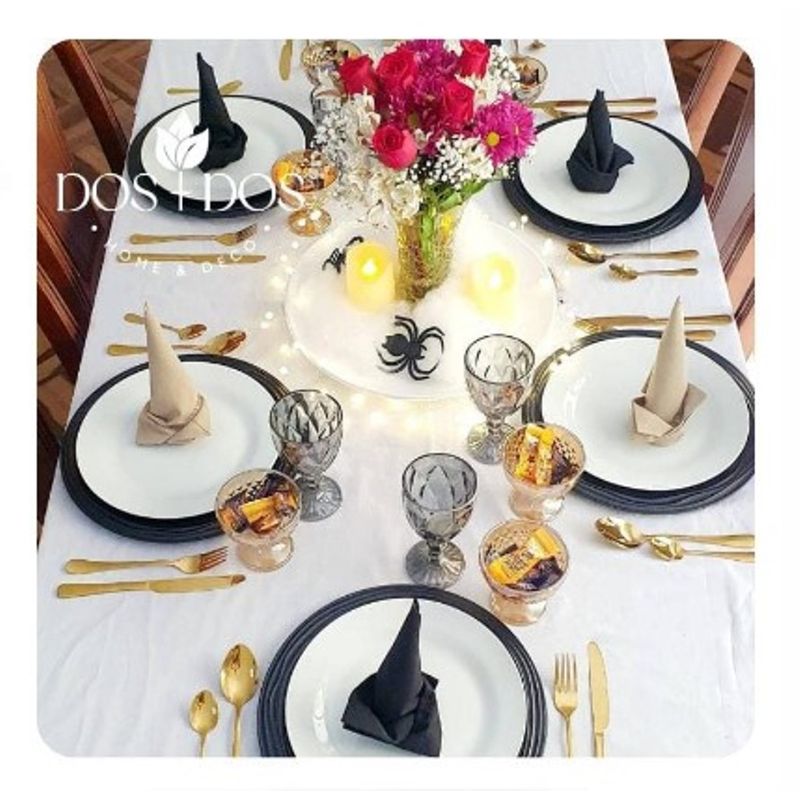 GENERICO - Copas Labradas NEGRO de Calidad 6 pzas A1