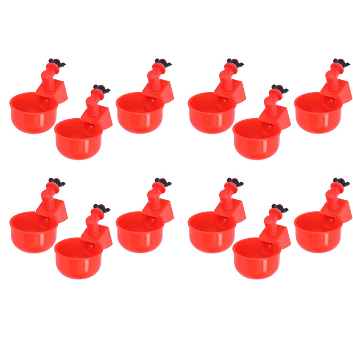 GENERICO - PACK X12 BEBEDERO BASCULANTE PARA AVES