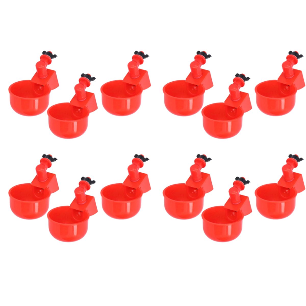 GENERICO - PACK X12 BEBEDERO BASCULANTE PARA AVES