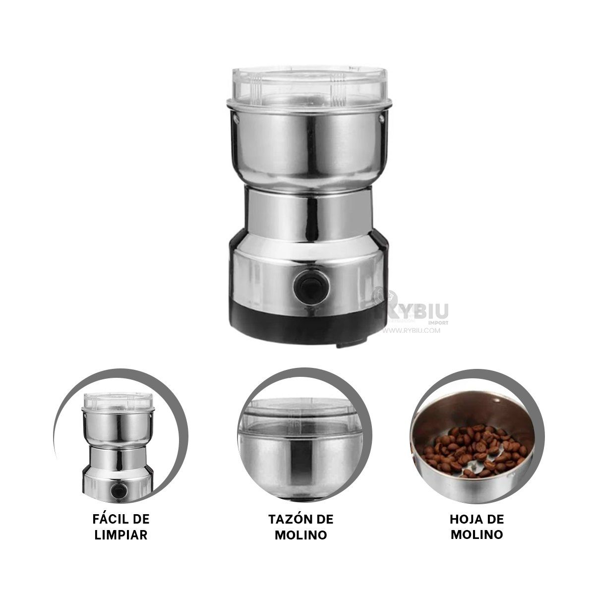 GENERICO - Triturador para Hierbas Semillas y Granos Y+Regalo Stickers