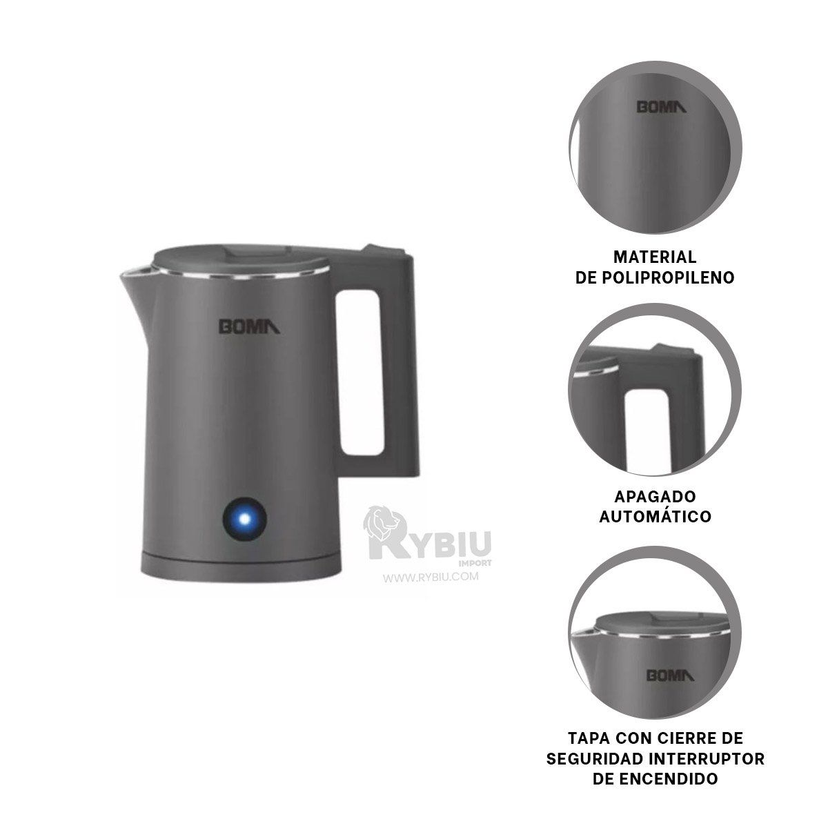 GENERICO - Jarron Funcional de 1800ml en Plomo Y+Regalo Agendita