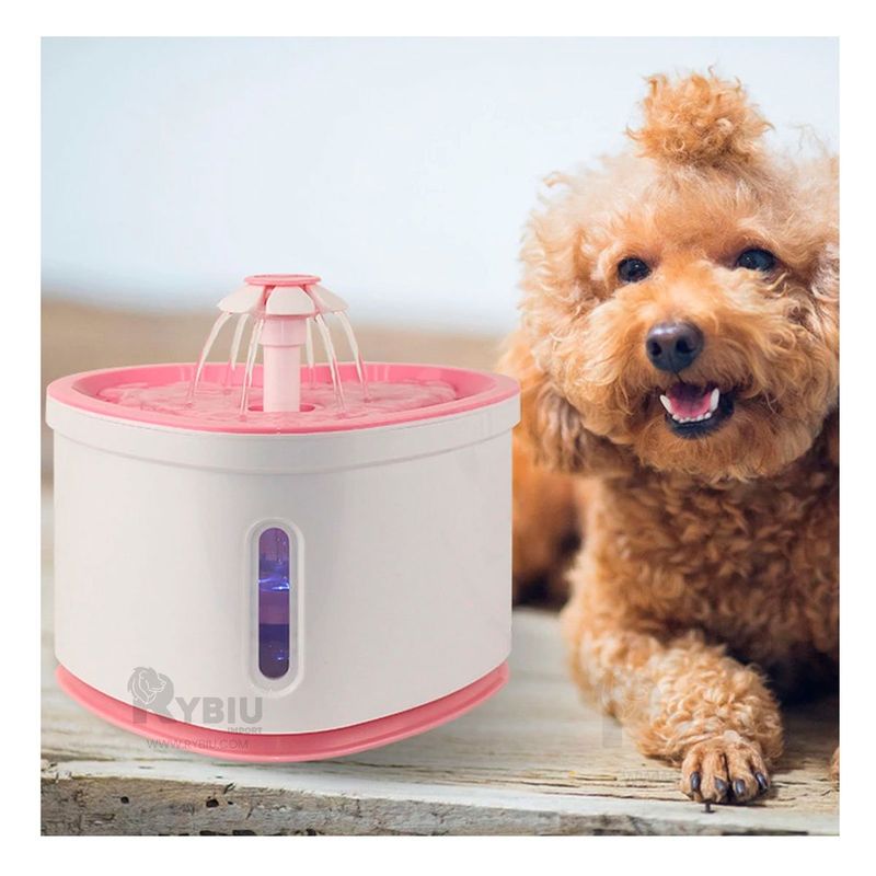 RYBIU IMPORT - Fuente Resistente y Util para Mascotas Color Rosado