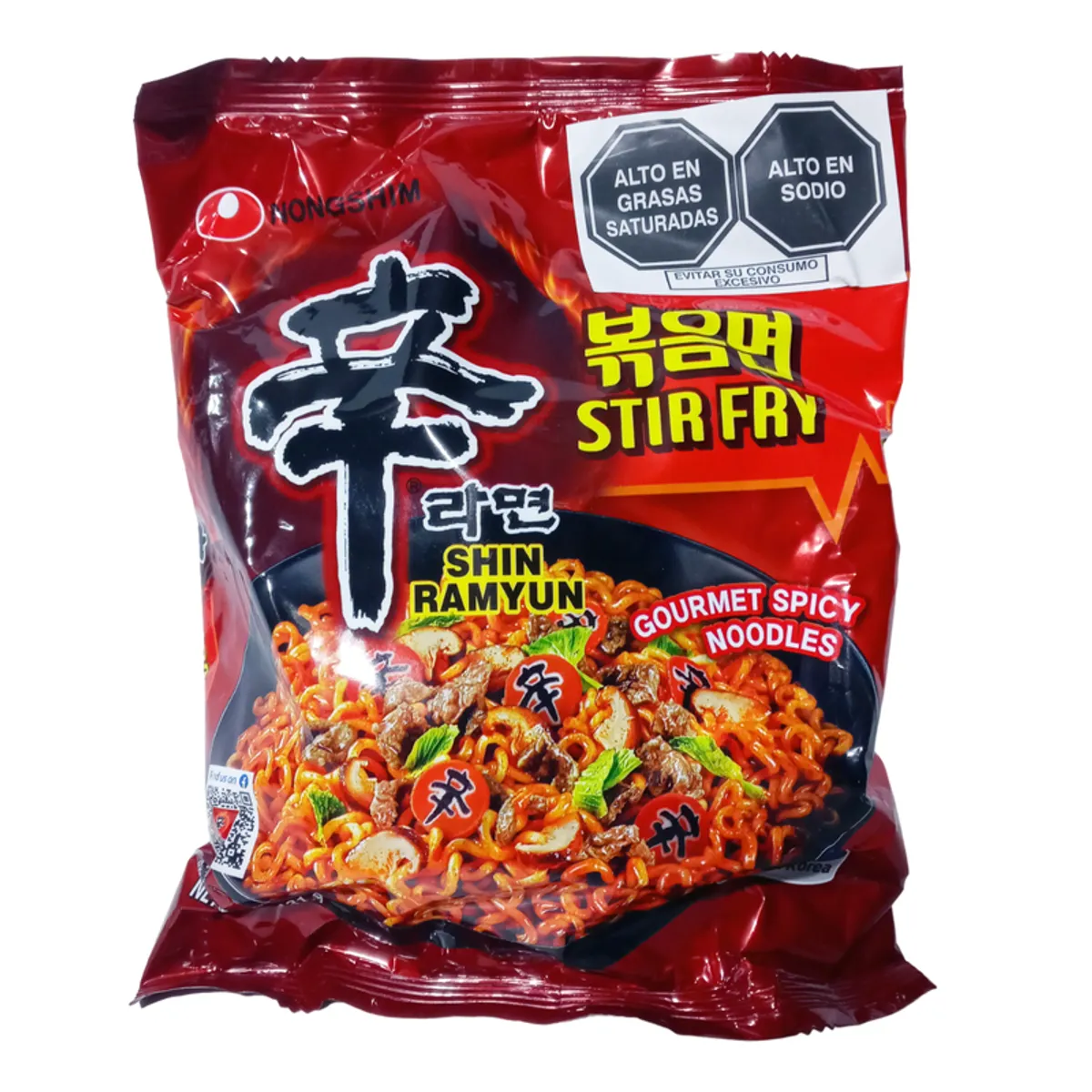 GENERICO - Fideos Ramen Para Sopa Picante 131gr Nongshim