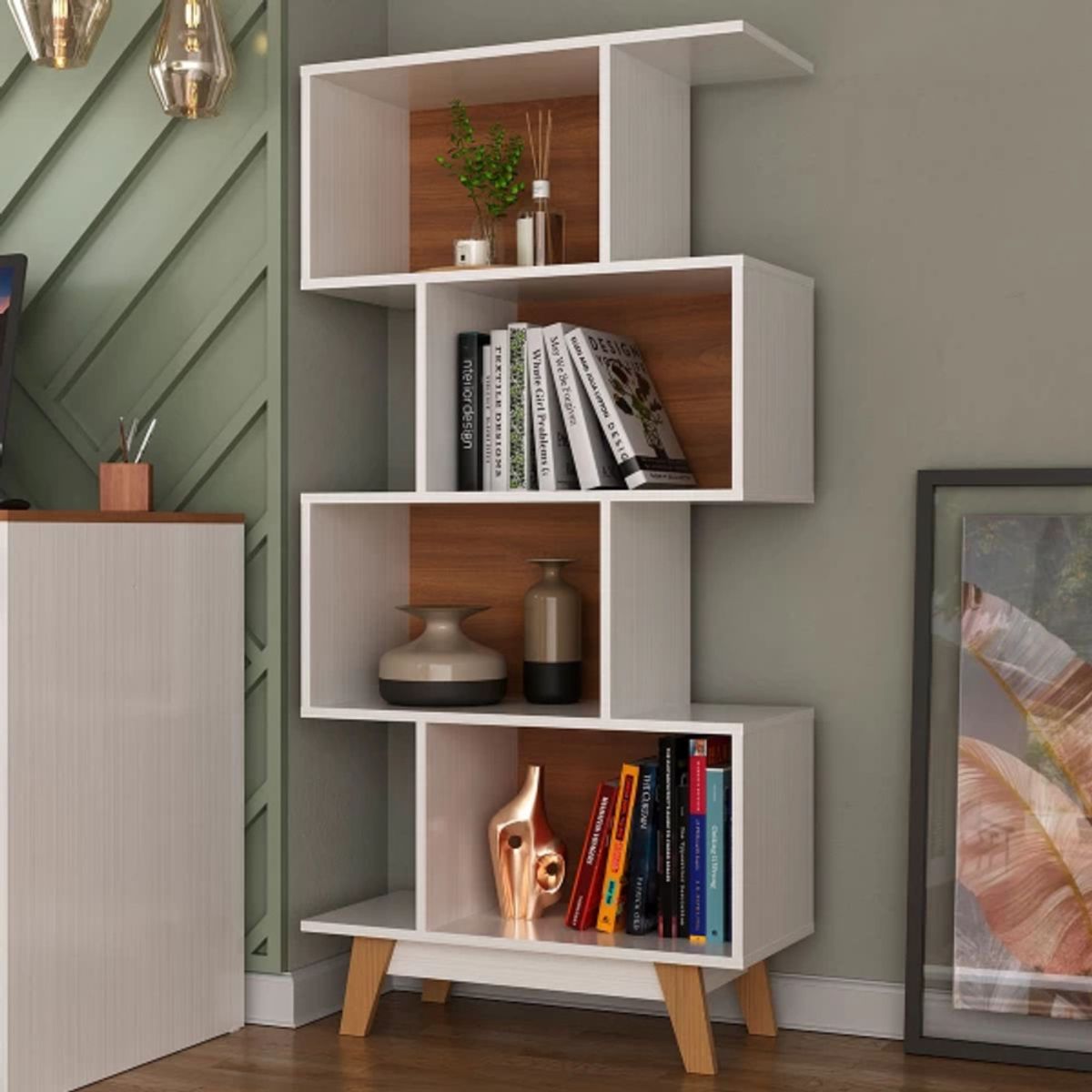 TU MESITA - Librero Clásico Moisés color Blanco TU MESITA