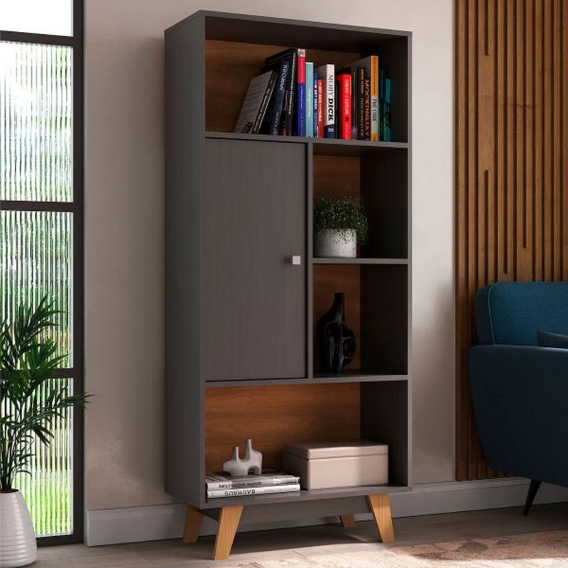 TU MESITA - Librero Multiusos Seúl color Negro 1 puerta TU MESITA