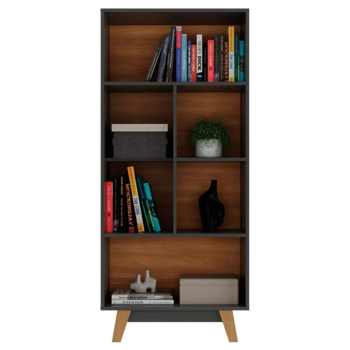 TU MESITA - Librero Multiusos Seúl color Negro 1 puerta TU MESITA