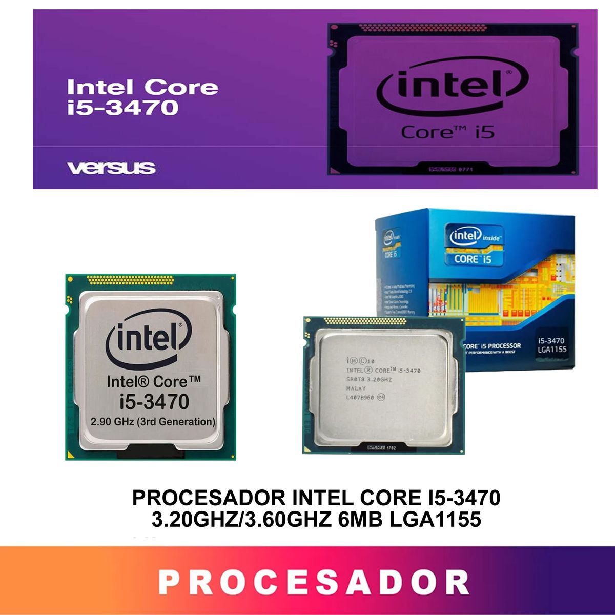 HALION - Computadora Pc Intel Core i5 3470  Monitor 22 fhd' RAM 8GB SSD 256GB
