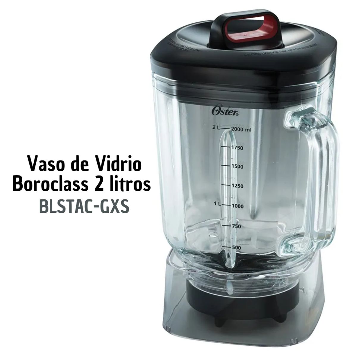 OSTER - Vaso de Vidrio Boroclass 2 litros Oster BLSTAC-GXS