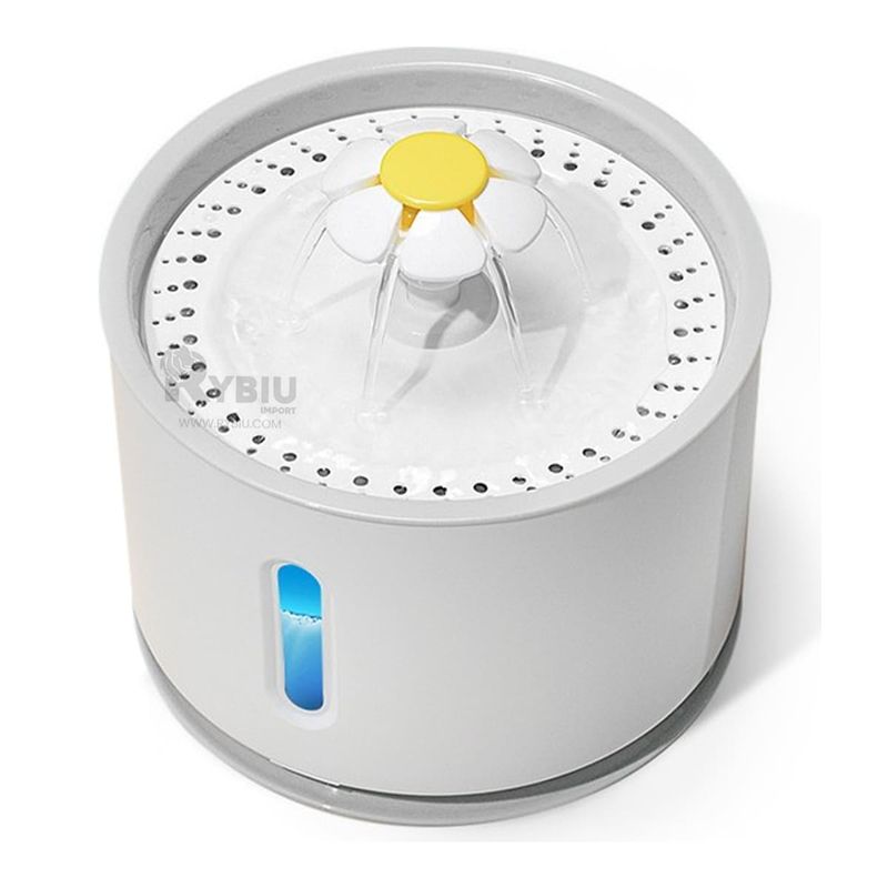 RYBIU IMPORT - Fuente de Bebida para Perro Blanco Y+Regalo Agendita