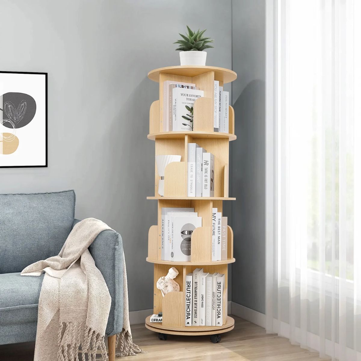 GENERICO - Librero Giratorio Calvin Petrox Home