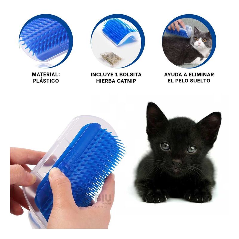 GENERICO - Esquinero para Pelusa en Color Azul Y+Banderitas Adhesivas