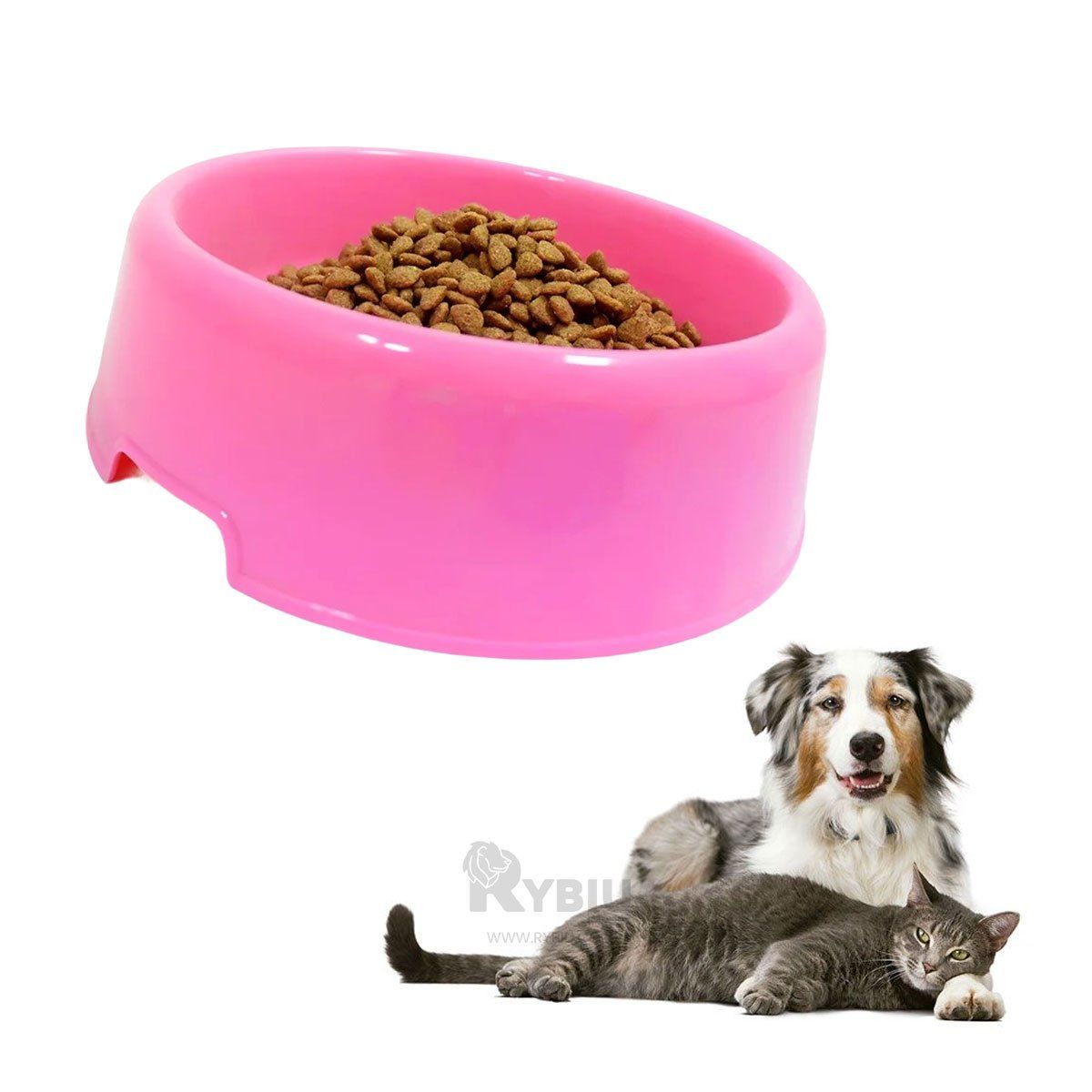 GENERICO - Comedero Duradero para Canes en M Rosado Y+Gift MiniAgenda