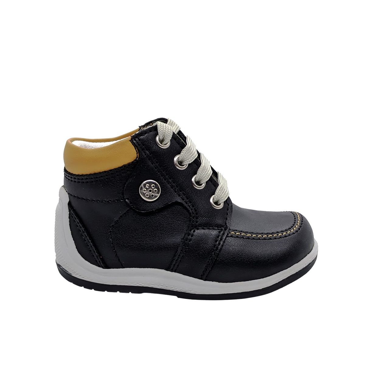 GENERICO - Zapato de cuero tipo pibe para bebes