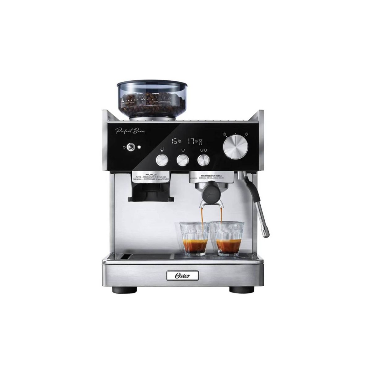 OSTER - Cafetera para Espresso Perfect Brew BVSTEM7400
