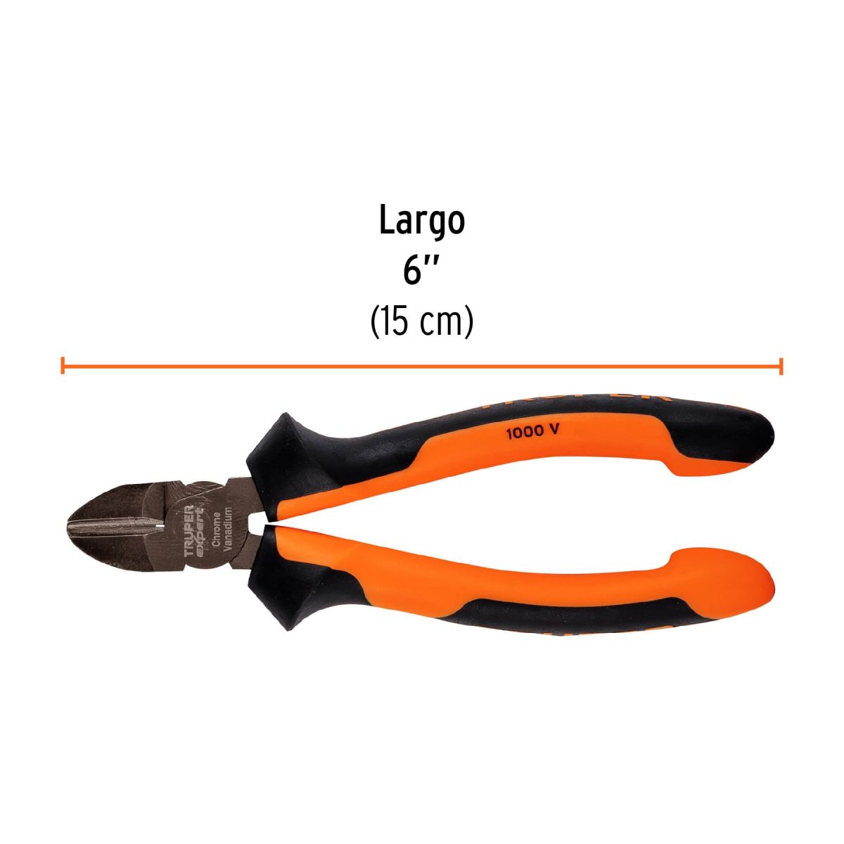 TRUPER - Alicate 6" de Corte Diagonal Mango Comfort Grip TRUPER 17331