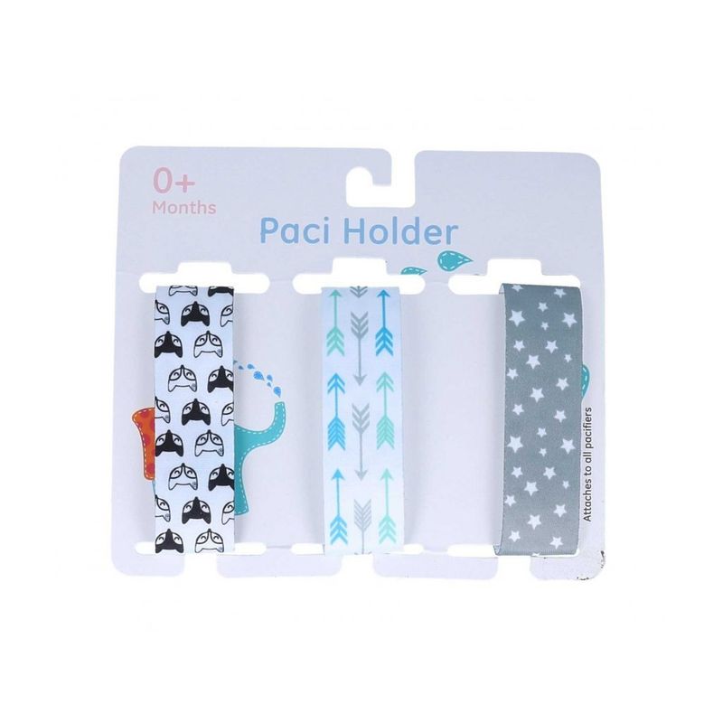 THE BABY SPOT - Pack x 3 un - Sujetadores de chupón para bebé (STARS)