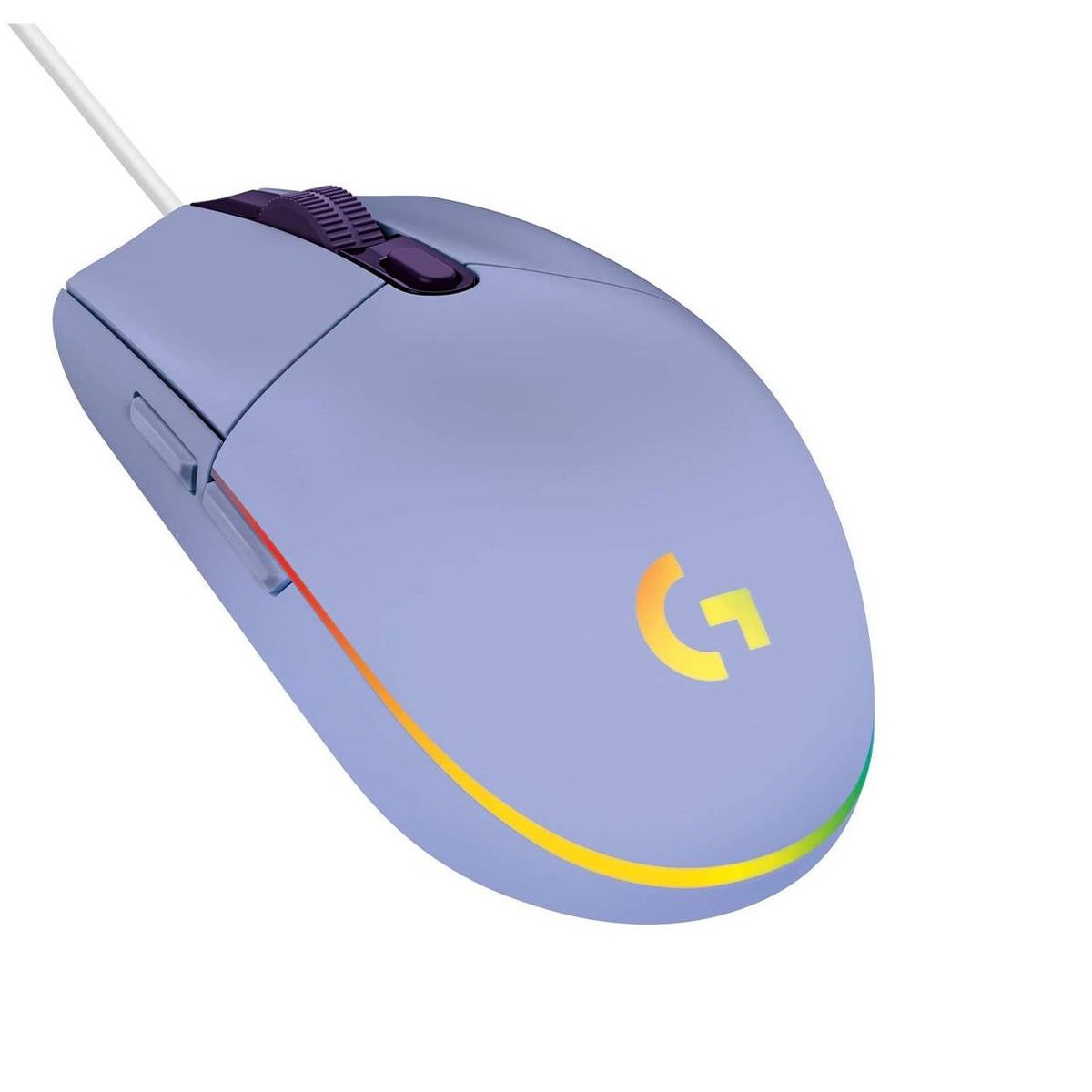 LOGITECH - Mouse Gamer Logitech G203 LIGHTSYNC Optical 8000 DPI RGB Lila