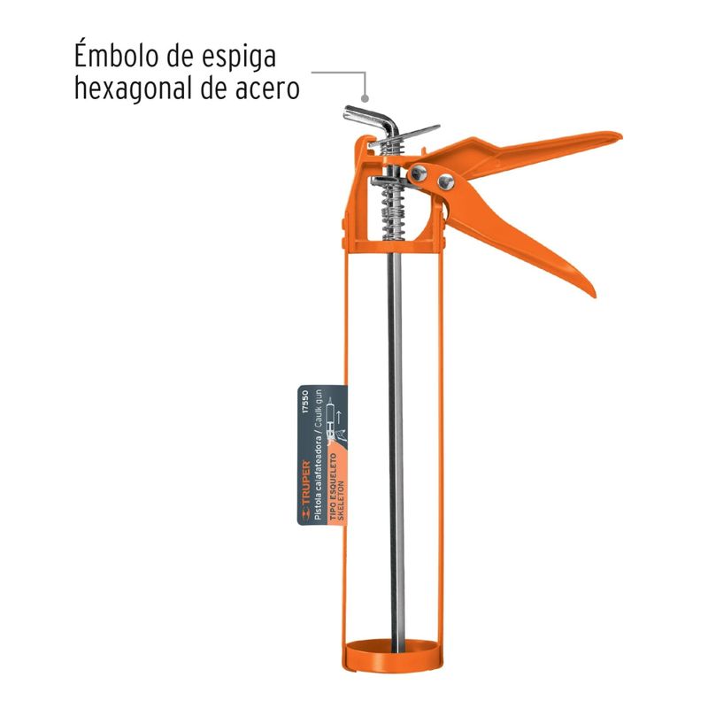 TRUPER - Aplicador de Silicona Tipo Esqueleto TRUPER 17550