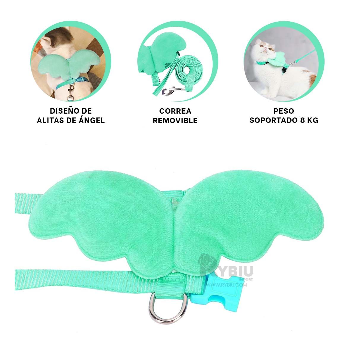 GENERICO - Pechera Equipo Pet Funcional Turquesa Y+Post-it adhesivos