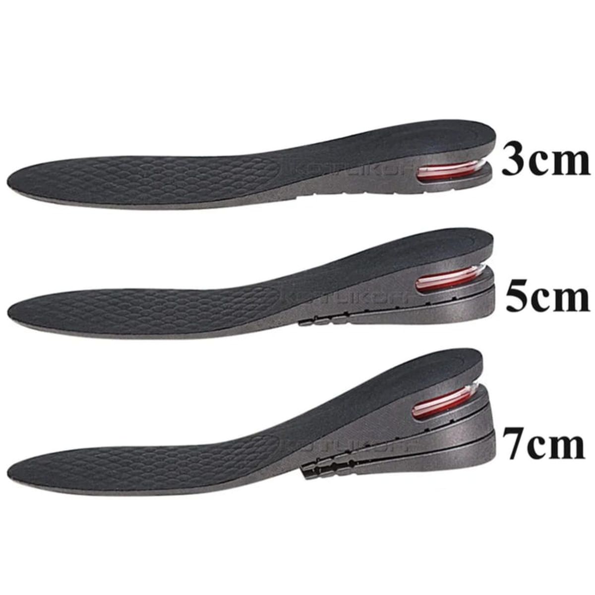 OEM - Plantillas Elevate Shoes de 3 a 7 cm+Capsula de Aire Unisex