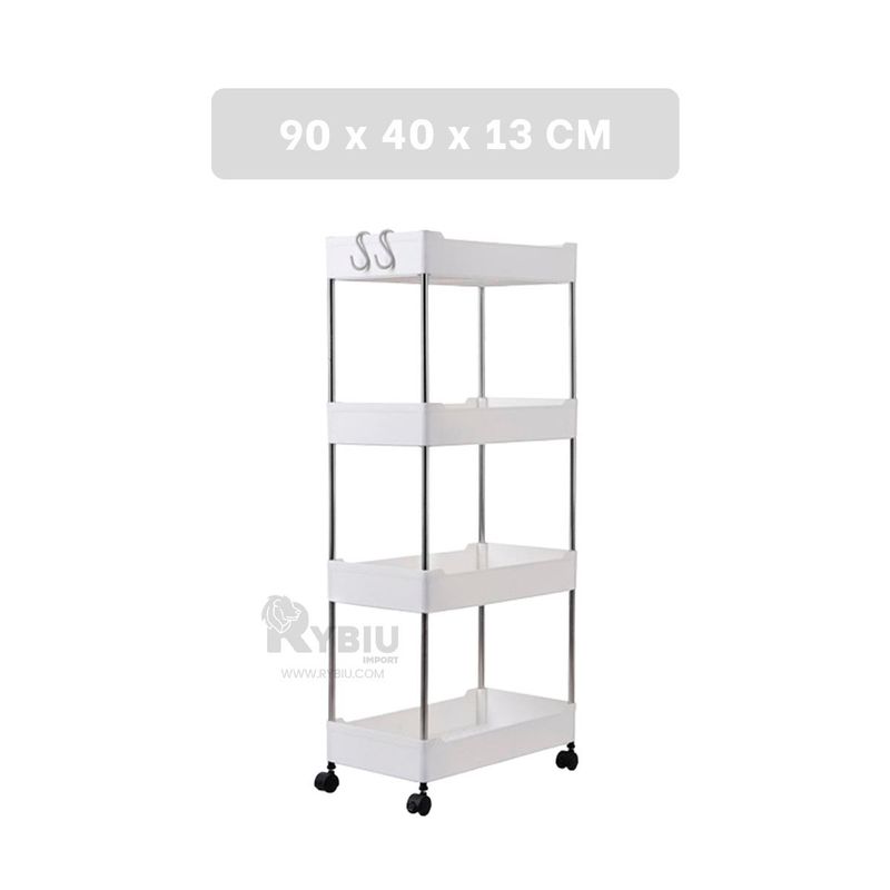 GENERICO - Estanteria Util de Tono Blanco Y+Banderitas Adhesivas