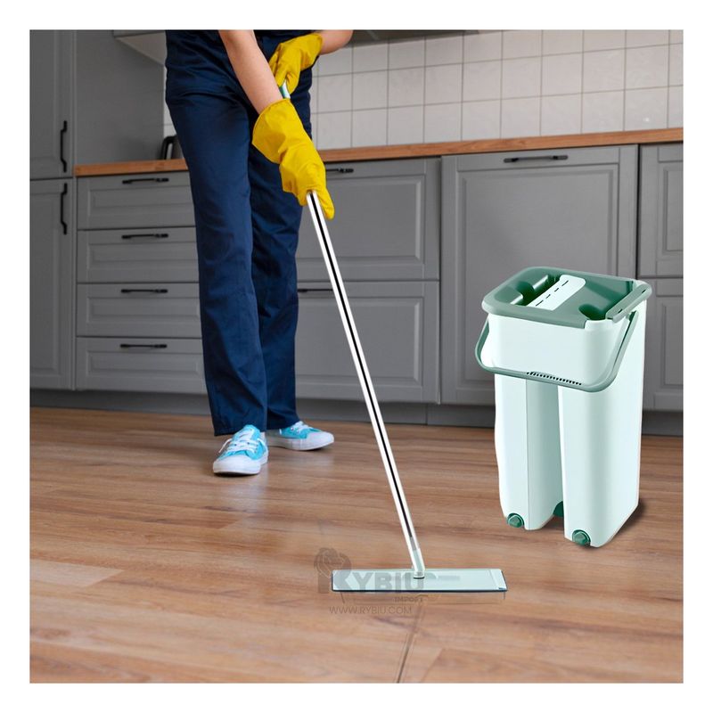GENERICO - Trapo Multiusos de Piso en Verde Agua Y+Envoltorio de Regalo