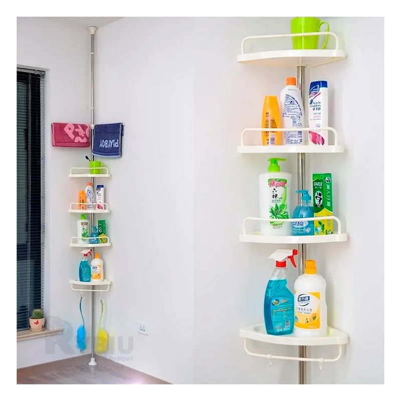 GENERICO - Organizador con Porta Toalla en Blanco Y+Regalo Stickers
