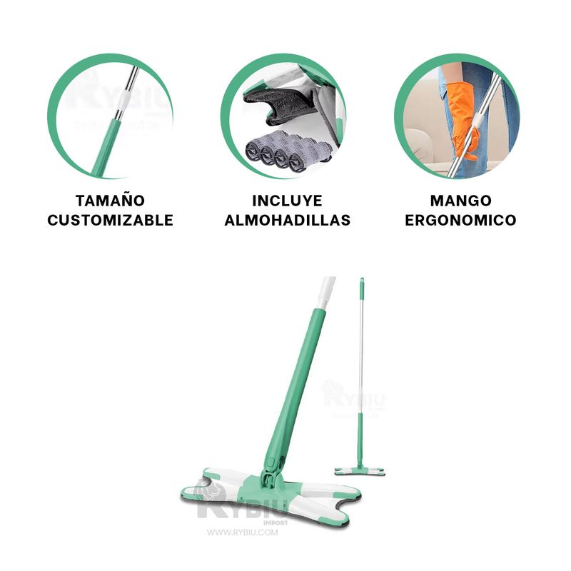 GENERICO - Limpiador de Amohadilla Cambiable Verde Y+Gift Stickers