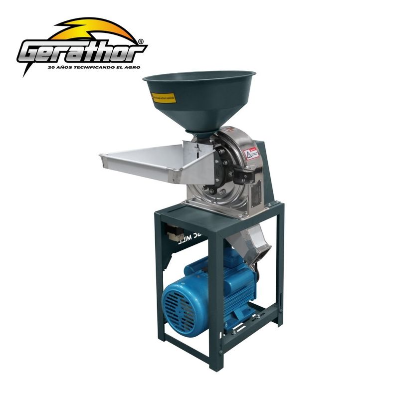 GERATHOR - MOLINO DE ACERO INOXIDABLE GRANOS SECOS 150-200 kgh - GERATHOR