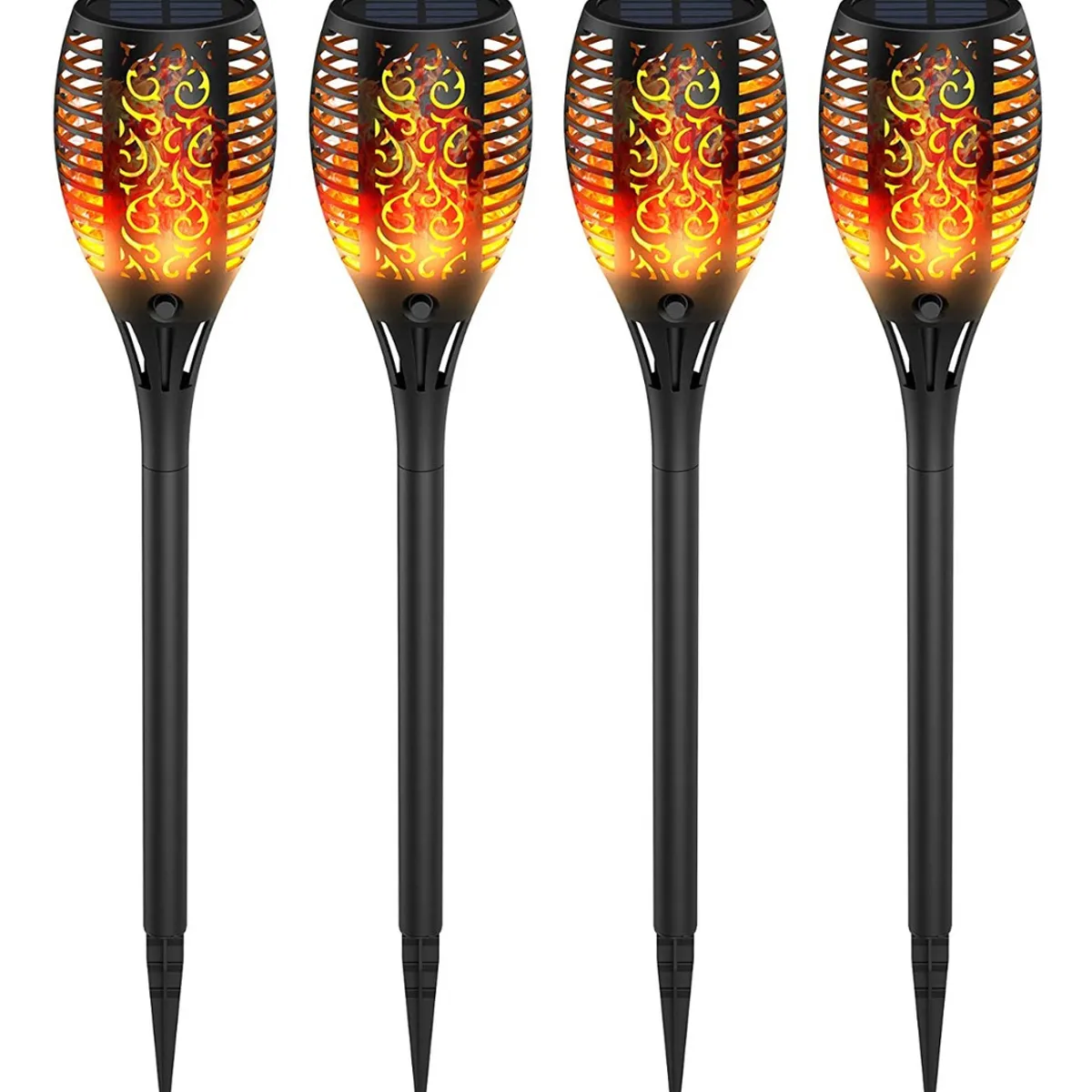 HOME NEAT - Llama  LED Lámpara Solares de Exterior para Jardín 4 Unidades