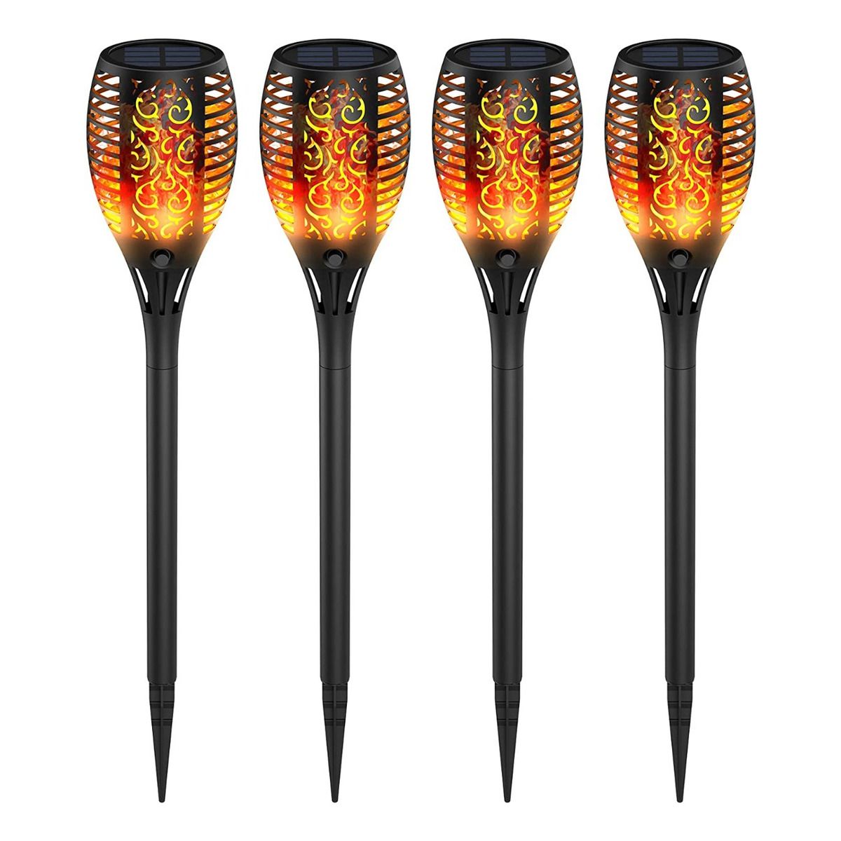 HOME NEAT - Llama  LED Lámpara Solares de Exterior para Jardín 4 Unidades