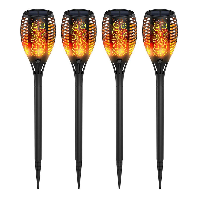 HOME NEAT - Llama  LED Lámpara Solares de Exterior para Jardín 4 Unidades