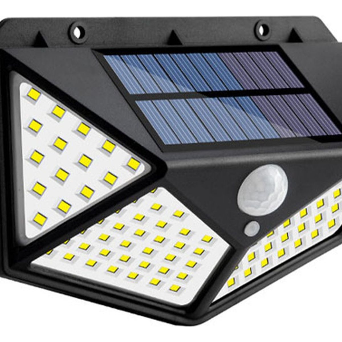 HOME NEAT - Foco Solar LED Lámpara 100 LED con Sensor de Movimiento Para Jardín