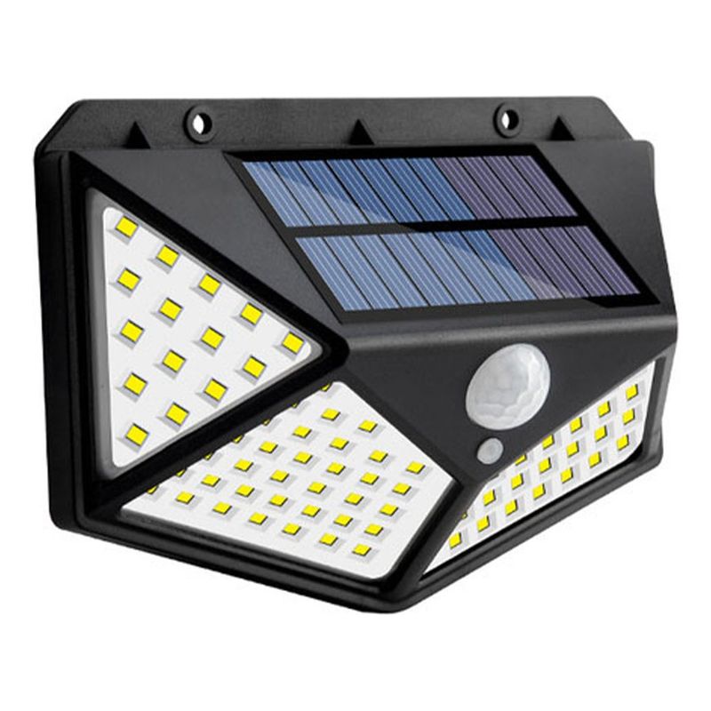 HOME NEAT - Foco Solar LED Lámpara 100 LED con Sensor de Movimiento Para Jardín