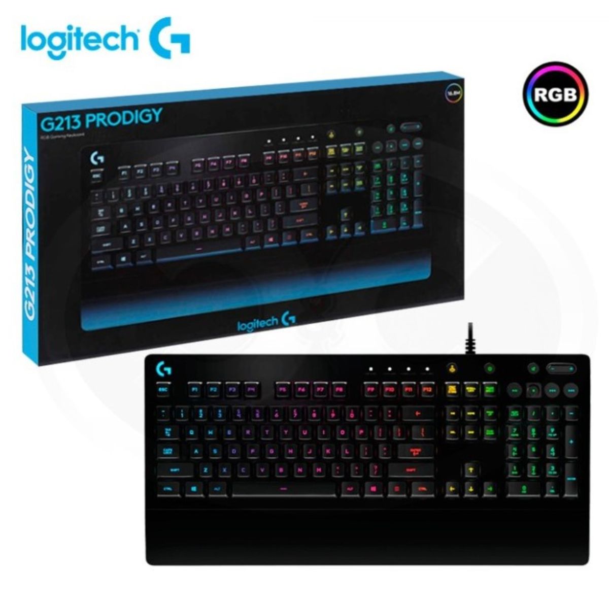 LOGITECH - Teclado Gaming Logitech G G213 Prodigy Rgb
