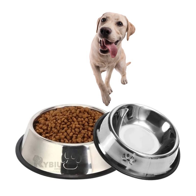 RYBIU IMPORT - Plato Facil de Mantener para Perro XL Y+Regalo Agendita