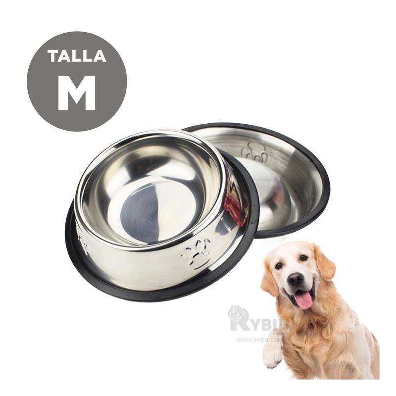 RYBIU IMPORT - Comedor Pet para Perro en Talla M Y+Ligas de Regalo
