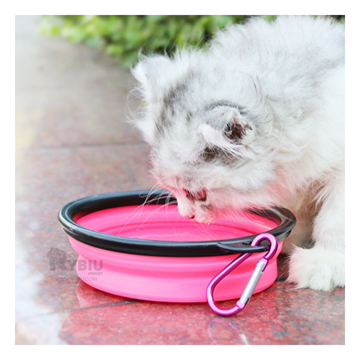 GENERICO - Dispensador con Plato en Rosado Y+Regalo Ligas para Peinar