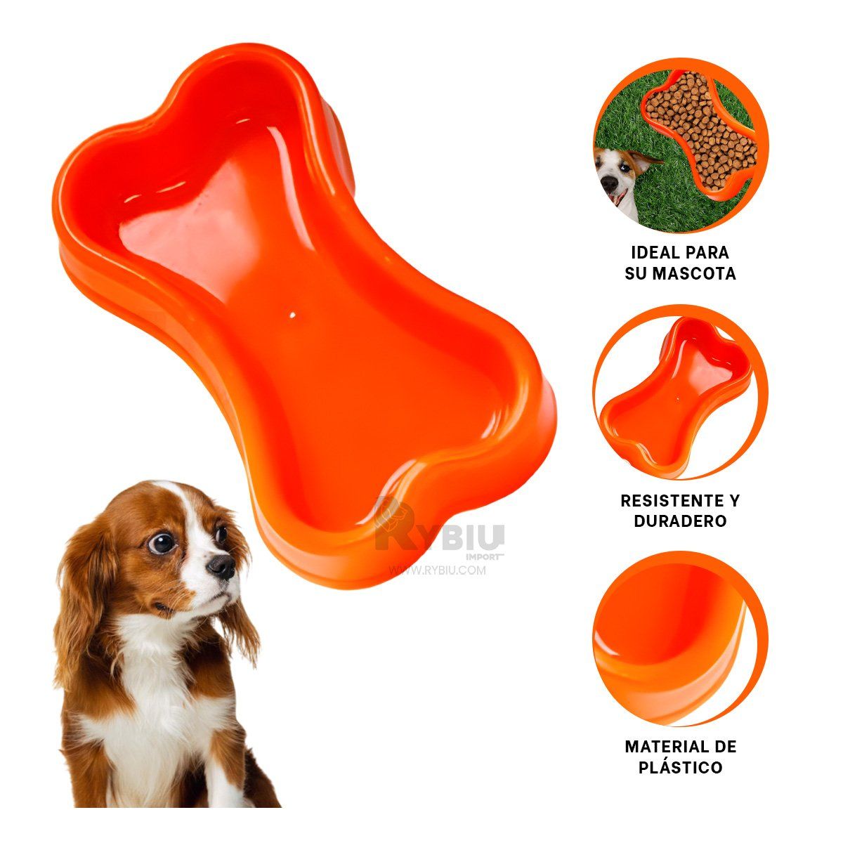 GENERICO - Platillo Dinamico en Anaranjado Y+Regalo Ligas para Peinar