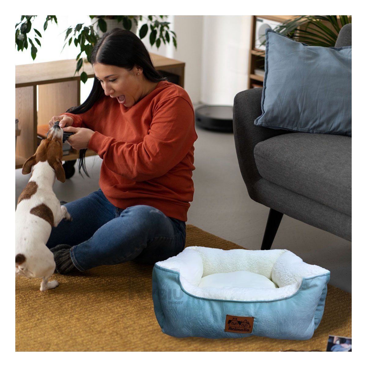 GENERICO - Cama Comoda Color Verde Hade y Perla en S Y+Regalo Agendita