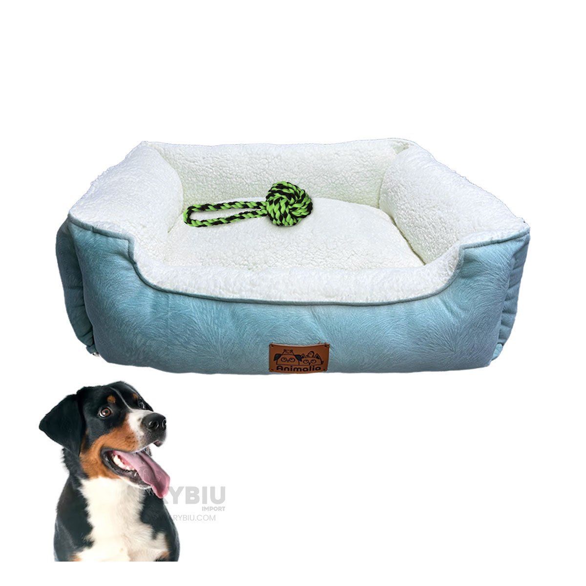 GENERICO - Cama para Perro de Color Verde Hade y Perla Talla L