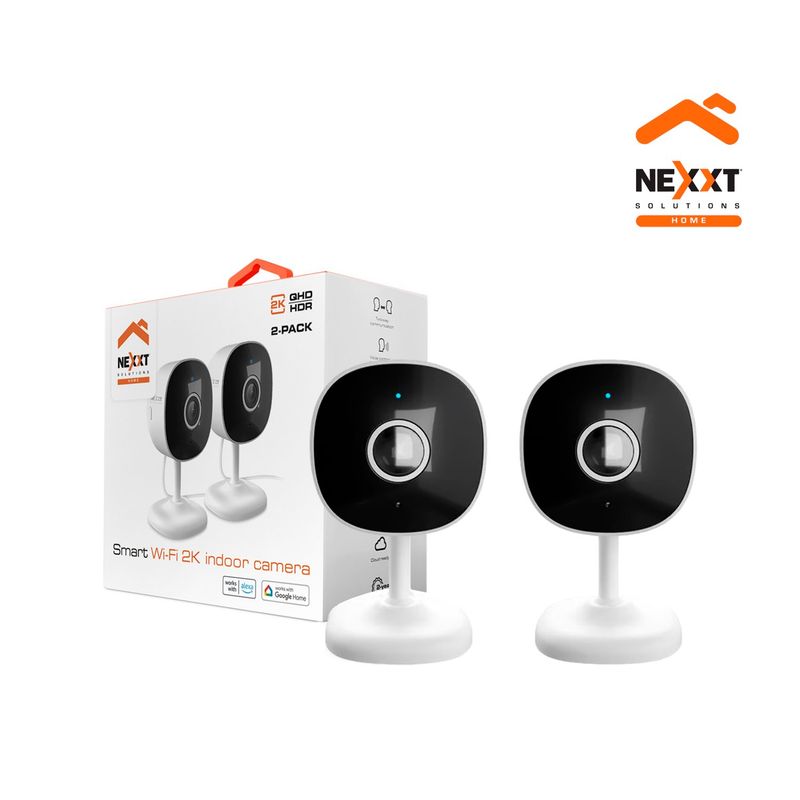 NEXXT SOLUTIONS - Cámara Wifi Nexxt NHC-I710 2 PACK 3MP Interior Visión Noche Deteccion movimiento