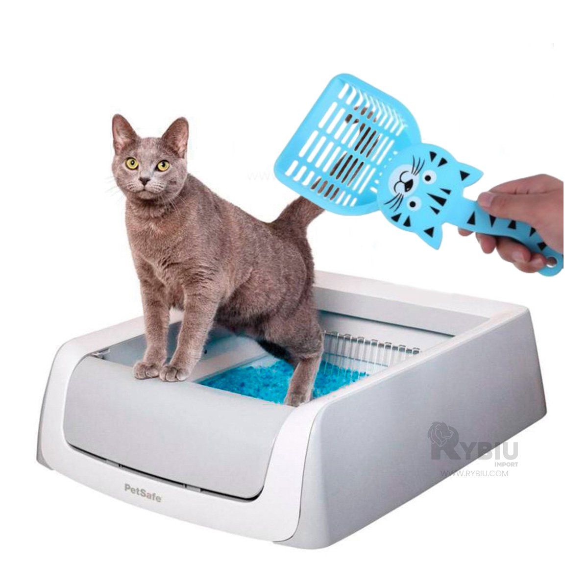 RYBIU IMPORT - Recolector Pequeño de Excrementos en Azul Y+Gift MiniAgenda