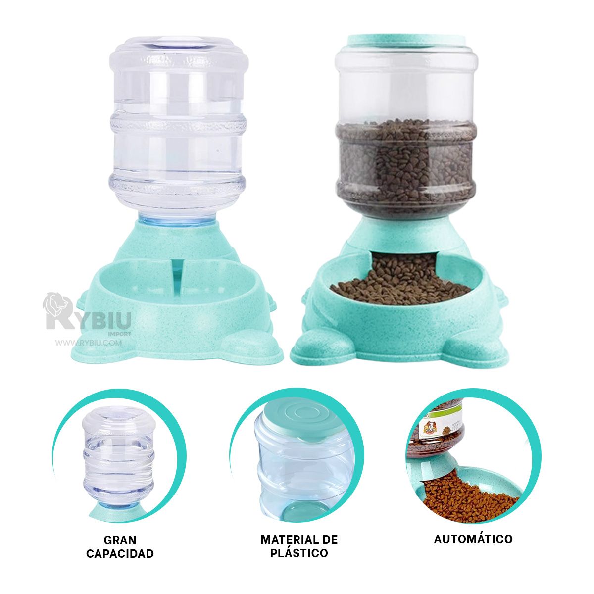 GENERICO - Fuente Inteligente de Comida Pet Verde Y+Post-it Adhesivos