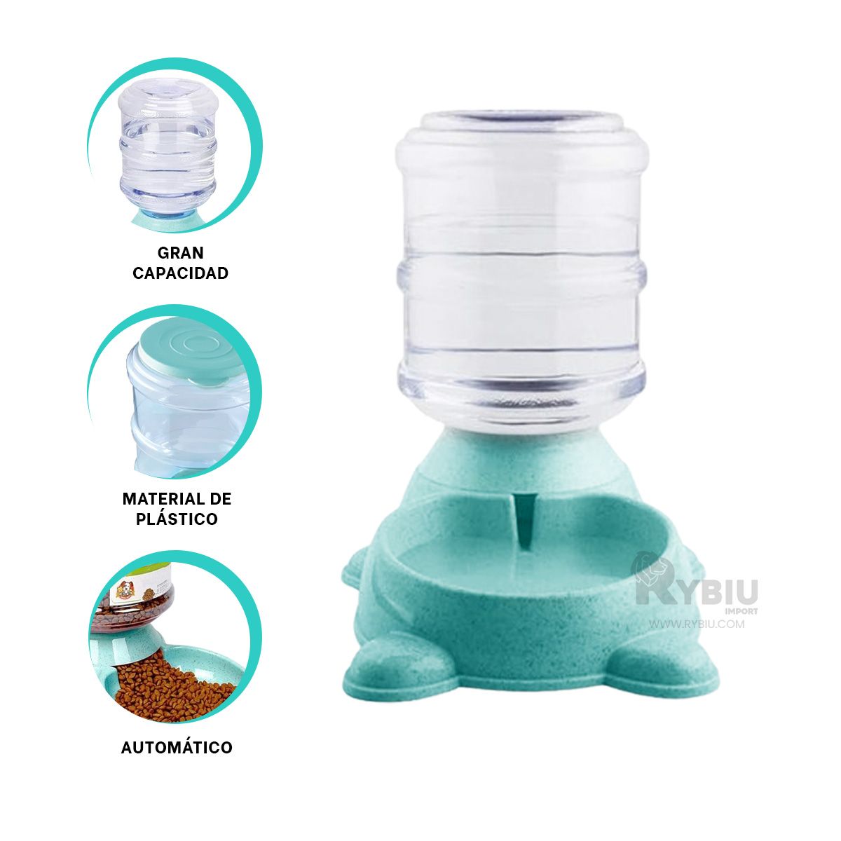 GENERICO - Fuente Inteligente de Comida Pet Verde Y+Post-it Adhesivos