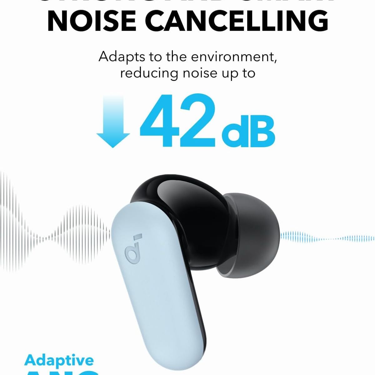 SOUNDCORE - Soundcore P30i Audífonos Bluetooth con Gran Sonido y Larga Batería ANC