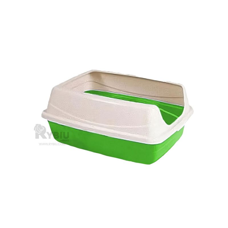 GENERICO - Arenero de Diseño Semicerrado para Gato de Color Verde