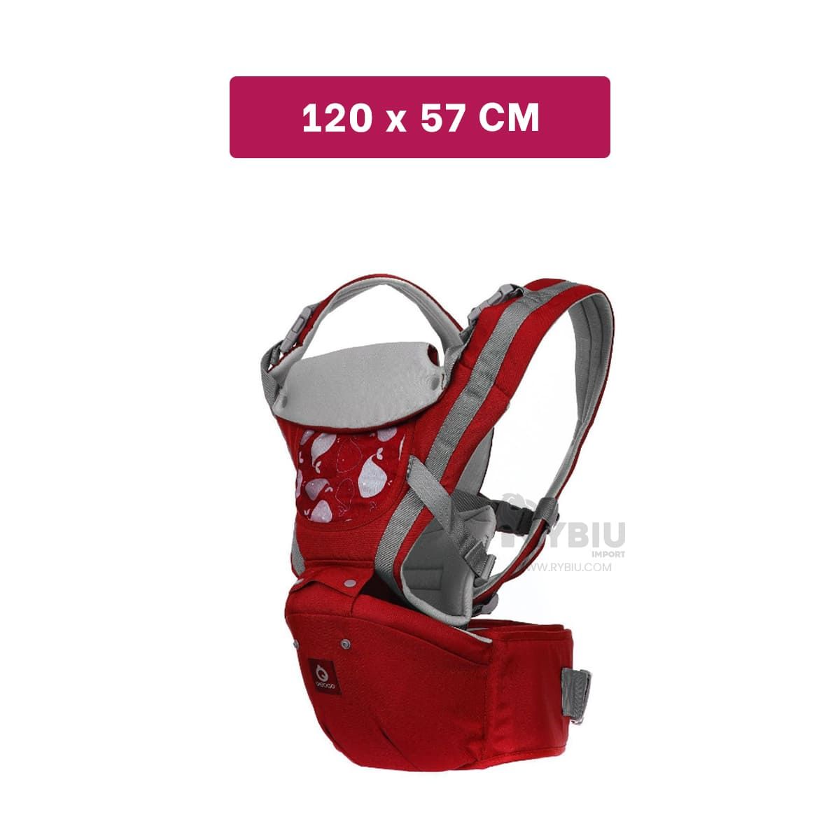 RYBIU IMPORT - Morral Util para Bebe en Color Guinda Y+Ligas de Regalo