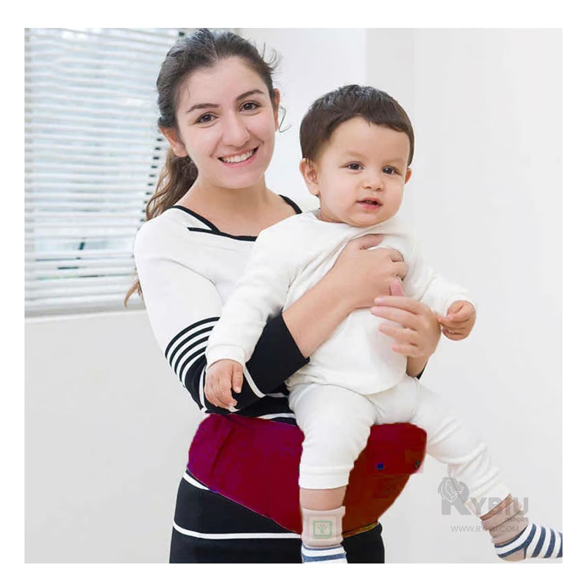 RYBIU IMPORT - Morral Util para Bebe en Color Guinda Y+Ligas de Regalo