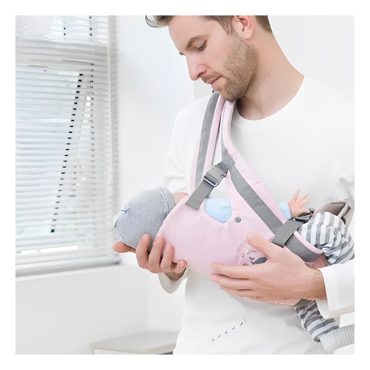 RYBIU IMPORT - Morral Util para Bebe en Color Rosado Y+Ligas de Regalo